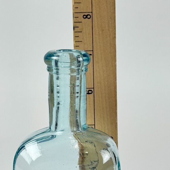 Vintage 1980's Dr D Jayne's Expectorant Half Size Blue Glass Bottle - Picture 7 of 8